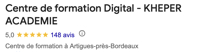 avis google business kheper académie